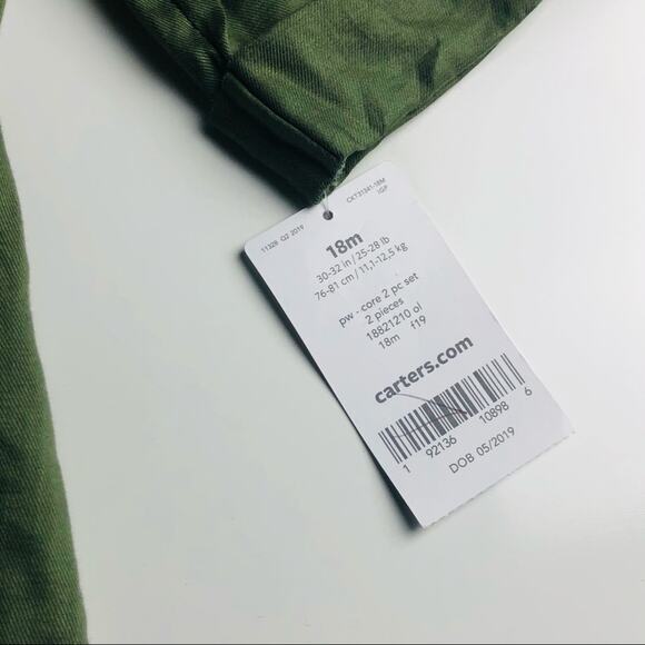 Carter's Baby Matching Floral Matching Set Sz 18M - Picture 4 of 9